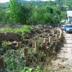 Alunecare in cartier Poienita oras Comarnic