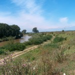Traversare Rau Arges cu conducta de transport gaze naturale Crevedia - Podisor